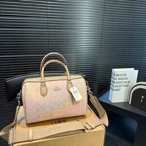 COACH Rowan Crossbody Bag In Rainbow Signature Canvas